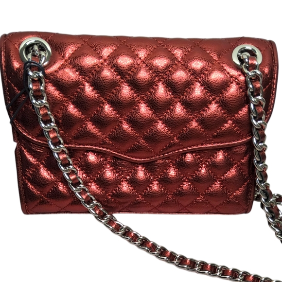 REBECCA MINKOFF Designer Cherry Quilted Leather Mini Affair Crossbody Bag  NWT - Picture 1 of 12